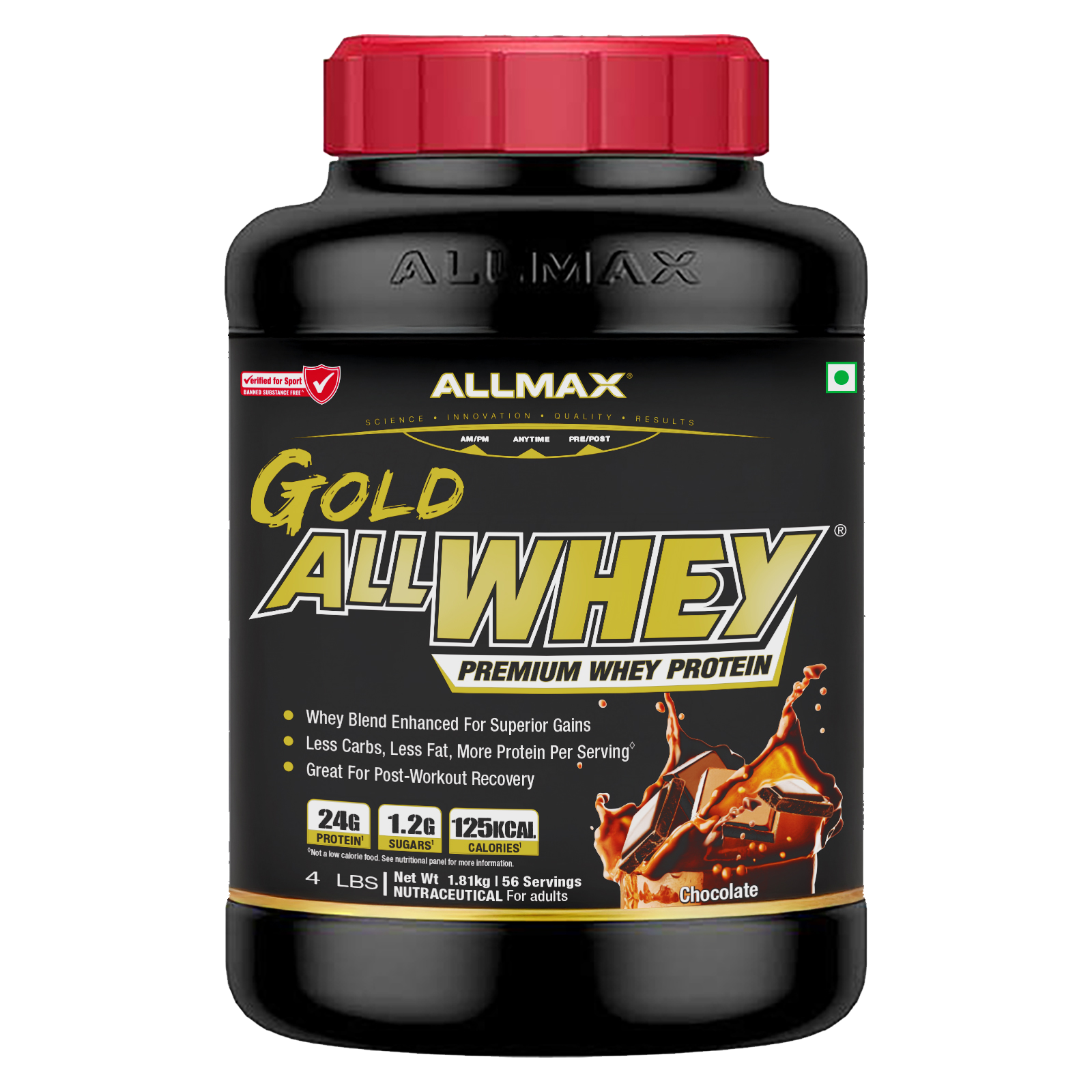 ALLMAX™  Gold All Whey Premium Whey Protein  4 lbs